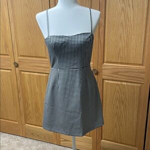 French Connection Black and White Mini Dress